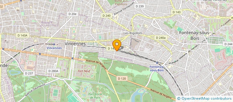localisation de l'entreprise RIVE GAUCHE & RIVE DROITE à COURBEVOIE