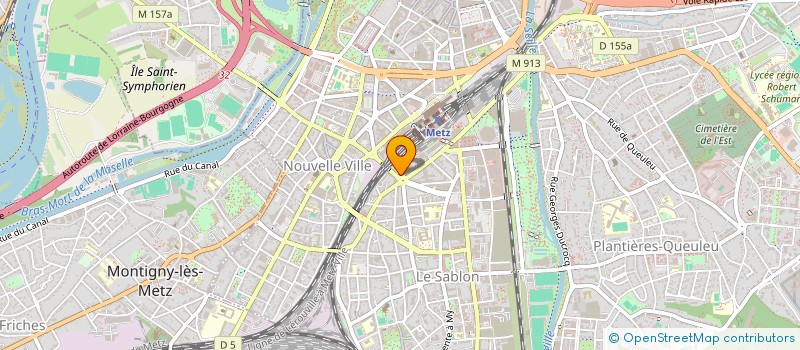 localisation de l'entreprise RIVE GAUCHE SARL  METZ