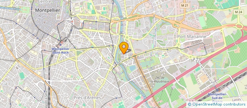 localisation de l'entreprise RIVE GAUCHE SYNDICAT DE COPROPRIETAIRES à MONTPELLIER