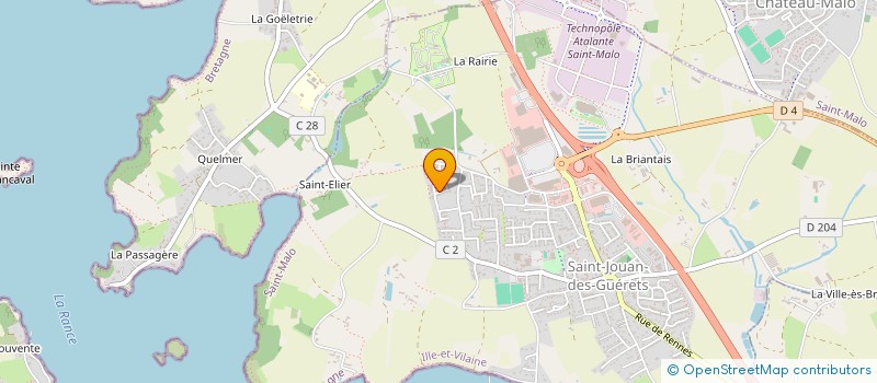 localisation de l'entreprise RIVE GAUCHE TAXI à SAINT-JOUAN-DES-GUERETS
