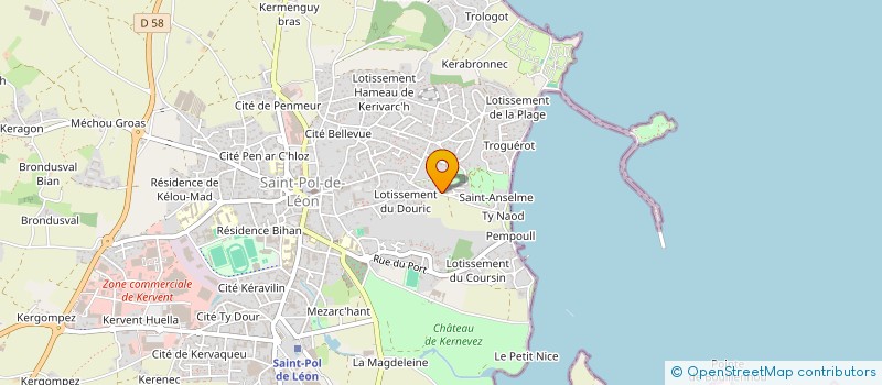 localisation de l'entreprise RIVE INVEST  SAINT-POL-DE-LEON