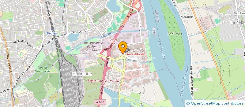 localisation de l'entreprise RIVE SUD à BEGLES