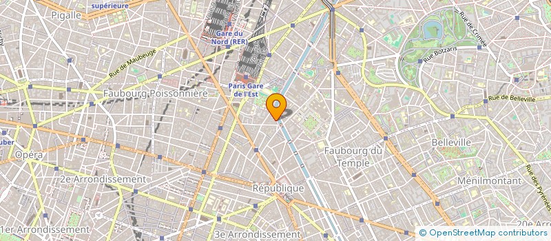 localisation de l'entreprise RIVE VALMY  PARIS