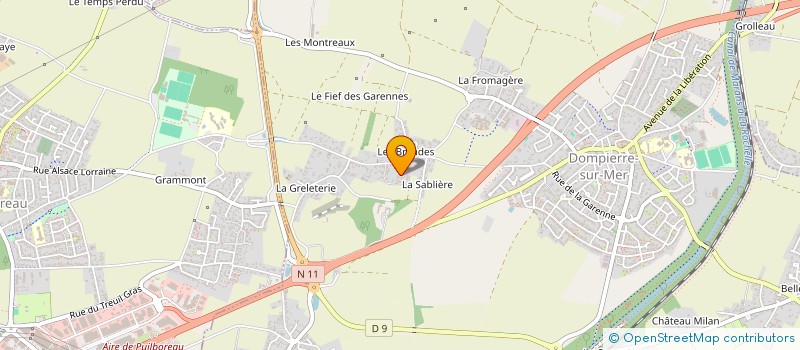 localisation de l'entreprise RIVEA HOME CONCEPT  DOMPIERRE-SUR-MER