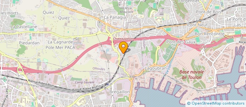 localisation de l'entreprise RIVEEROC  OLLIOULES