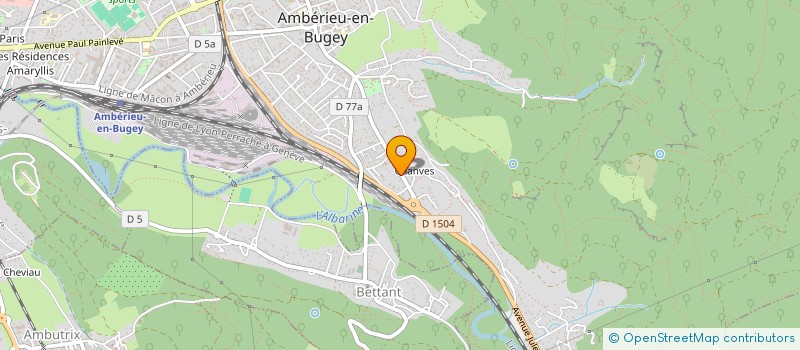localisation de l'entreprise RIVELLON à AMBERIEU-EN-BUGEY