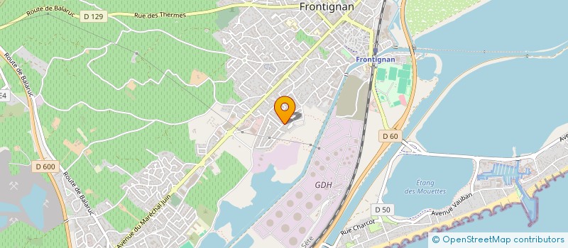 localisation de l'entreprise RIVEN à FRONTIGNAN