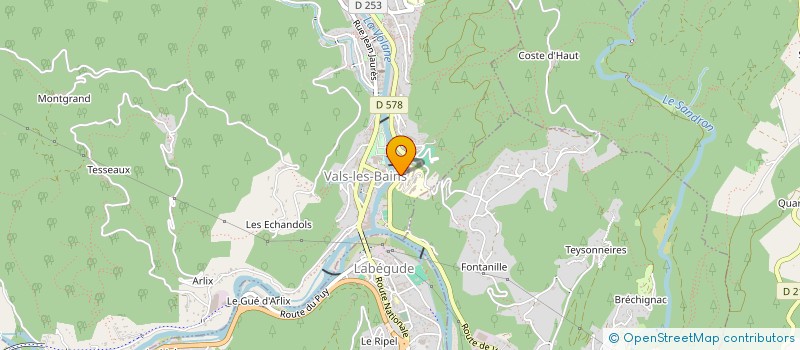 localisation de l'entreprise RIVEO  VALS-LES-BAINS