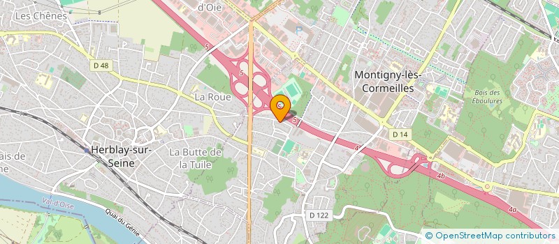 localisation de l'entreprise RIVER IMMO  MONTIGNY-LES-CORMEILLES