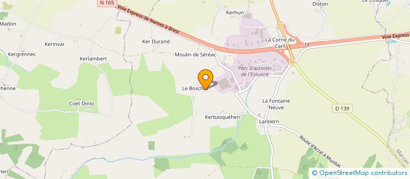 localisation de l'entreprise RIVERCASTLE ACADEMY à ARZAL