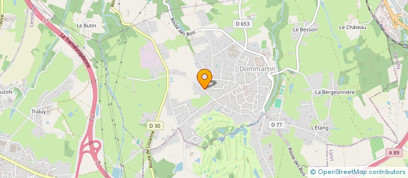 localisation de l'entreprise RIVERCOM  DOMMARTIN