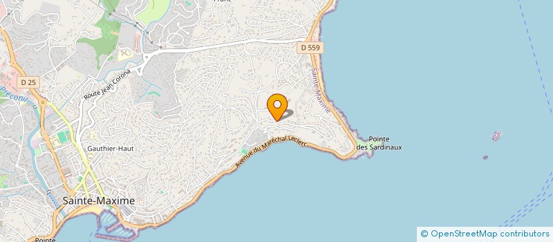 localisation de l'entreprise RIVERENCE à SAINTE-MAXIME
