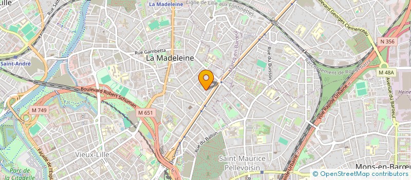 localisation de l'entreprise RIVERPARC à LA MADELEINE