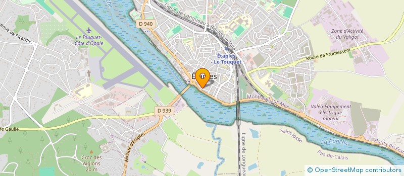 localisation de l'entreprise RIVERSIDE à ETAPLES