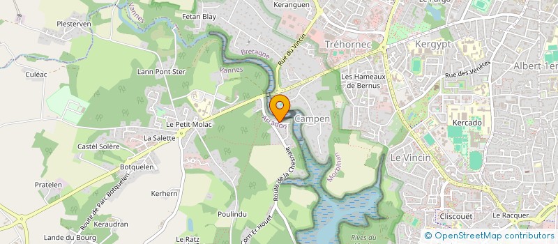 localisation de l'entreprise RIVERSIDE  ARRADON