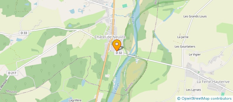 localisation de l'entreprise RIVES D'ALLIER  CHATEL-DE-NEUVRE