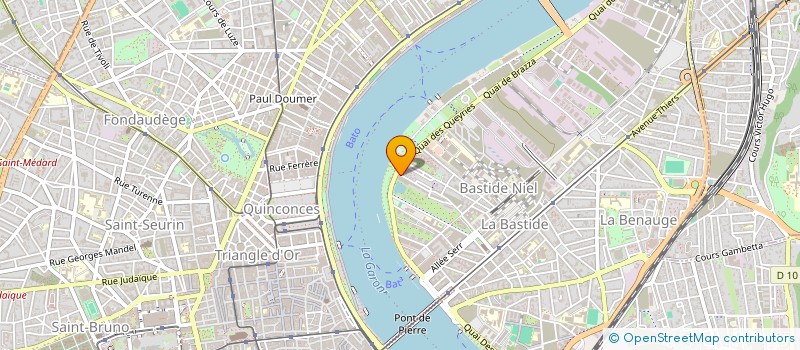 localisation de l'entreprise RIVES DE GARONNE 1  BORDEAUX