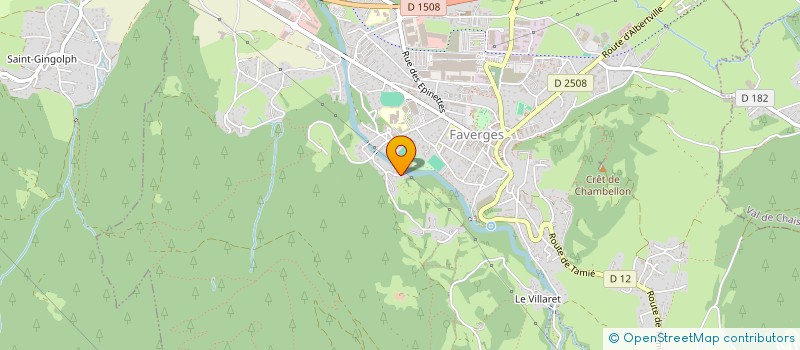 localisation de l'entreprise RIVES DE L'ARLY  FAVERGES-SEYTHENEX