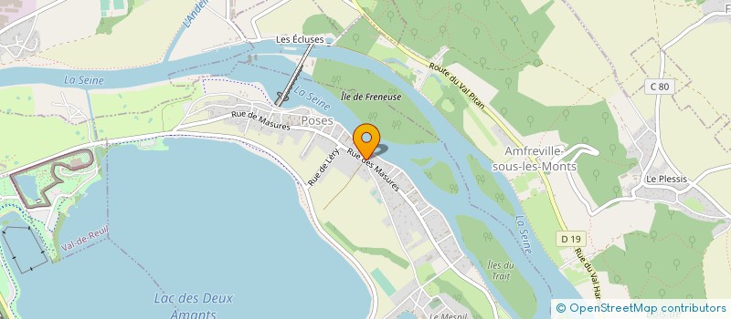 localisation de l'entreprise RIVES DE SEINE CROISIERES à POSES