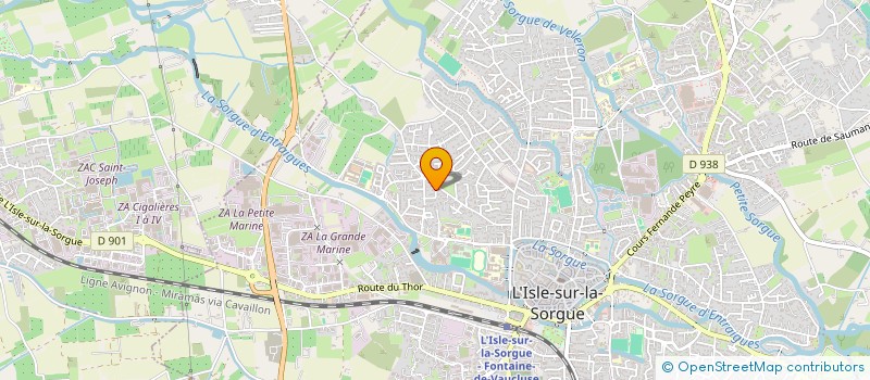 localisation de l'entreprise RIVES DE SORGUE  L ISLE SUR LA SORGUE