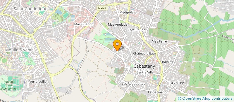 localisation de l'entreprise RIVES INVEST  CABESTANY