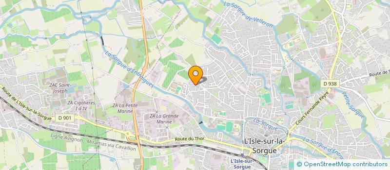 localisation de l'entreprise RIVES SUD à L'ISLE-SUR-LA-SORGUE