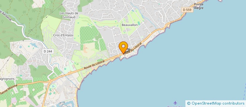 localisation de l'entreprise RIVEST à GRIMAUD