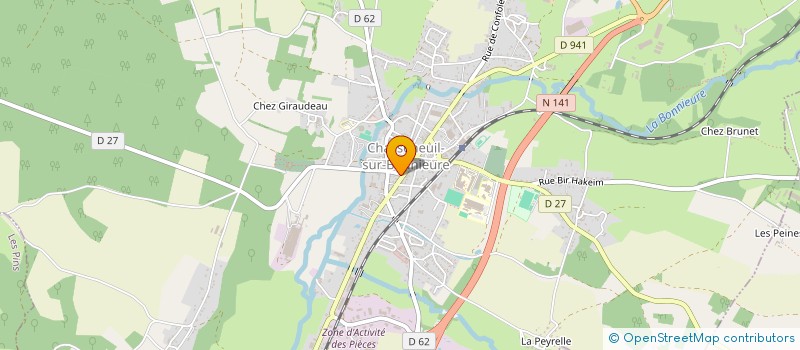 localisation de l'entreprise RIVET à CHASSENEUIL-SUR-BONNIEURE