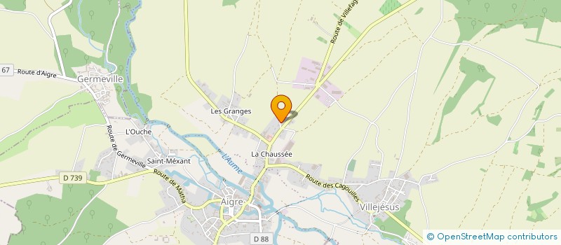 localisation de l'entreprise RIVET AUTO-CONTROLE  AIGRE