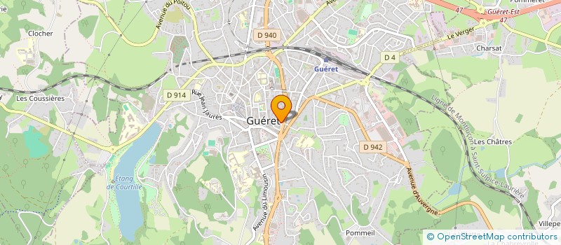 localisation de l'entreprise RIVET BRISSE à GUERET