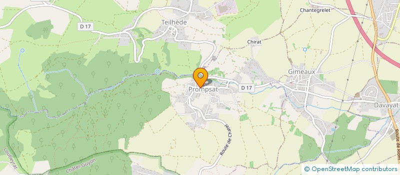 localisation de l'entreprise RIVET CONSTRUCTIONS BOIS  PROMPSAT