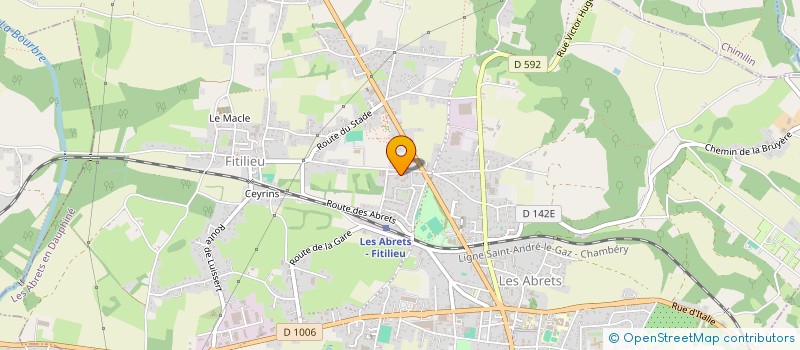 localisation de l'entreprise RIVETTO IMMOBILIER  LES ABRETS-EN-DAUPHINE