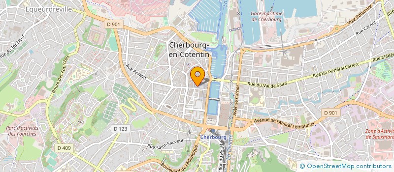 localisation de l'entreprise RIVEY SABINE ET JEAN FRANCOIS  CHERBOURG-EN-COTENTIN