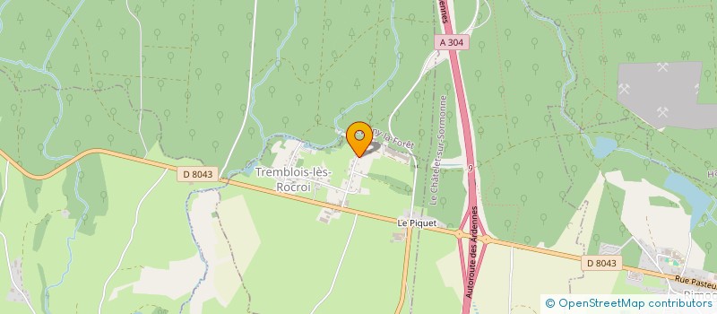 localisation de l'entreprise RIVIA  TREMBLOIS LES ROCROI