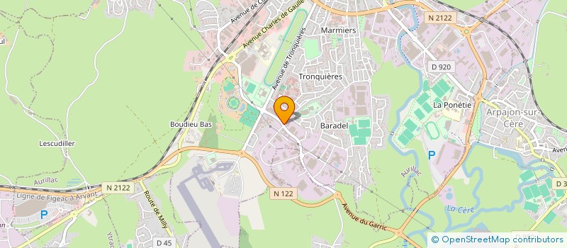 localisation de l'entreprise RIVID BATIMENT à AURILLAC