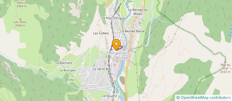 localisation de l'entreprise RIVIERA 4000 à L'ARGENTIERE-LA-BESSEE