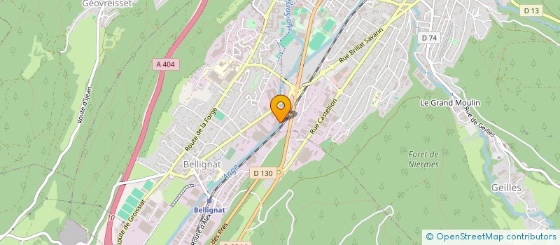 localisation de l'entreprise RIVIERA à OYONNAX