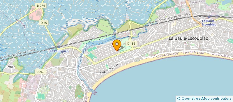 localisation de l'entreprise RIVIERA  LA BAULE-ESCOUBLAC