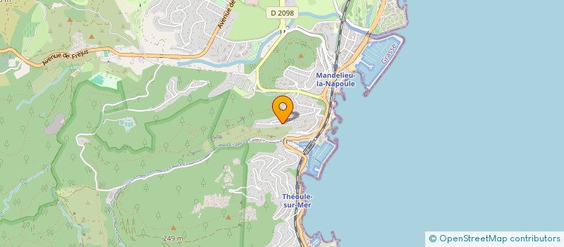 localisation de l'entreprise RIVIERA à MANDELIEU-LA-NAPOULE
