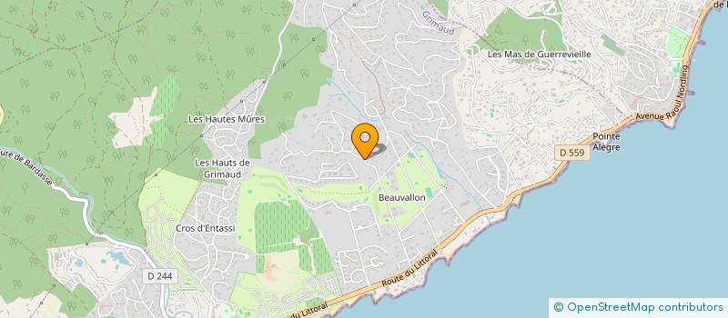 localisation de l'entreprise RIVIERA 83 à GRIMAUD
