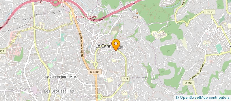 localisation de l'entreprise RIVIERA A.C à LE CANNET