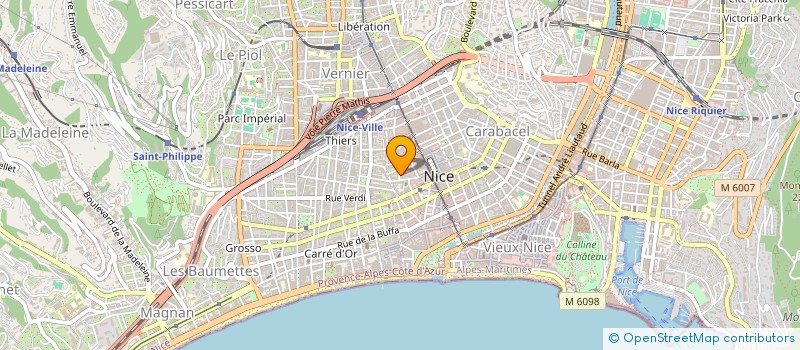 localisation de l'entreprise RIVIERA ACCOMMODATION SERVICE R.A.S. à NICE