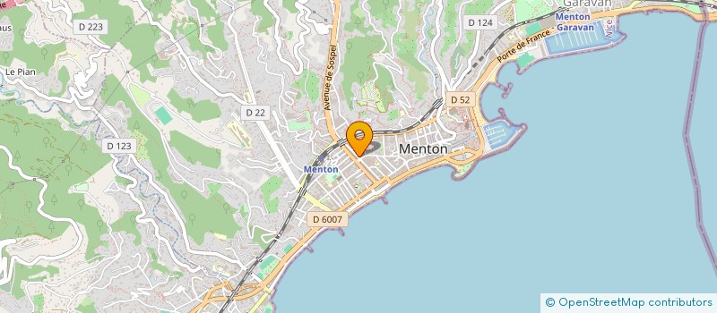 localisation de l'entreprise RIVIERA AMENAGEMENTS à MENTON