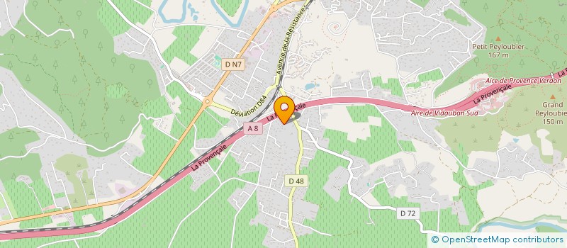 localisation de l'entreprise RIVIERA AQUA SERVICES  VIDAUBAN