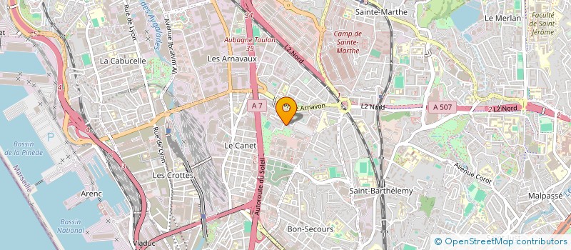 localisation de l'entreprise RIVIERA ASCENSEUR à MARSEILLE