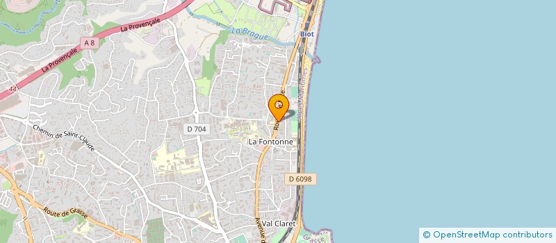 localisation de l'entreprise RIVIERA ASSAINISSEMENT SERVICES à ANTIBES