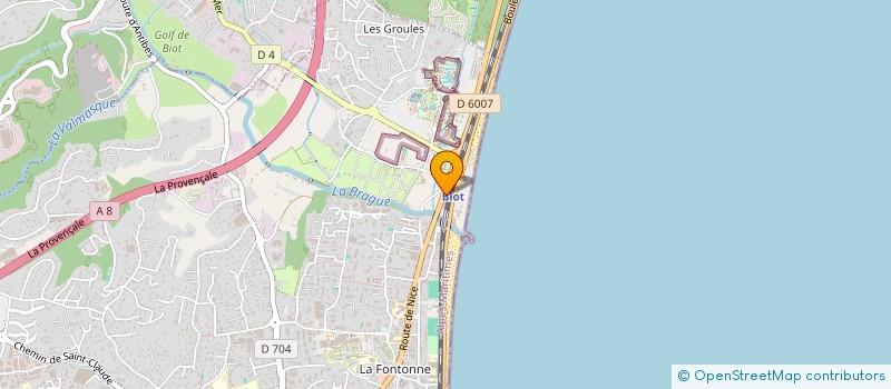 localisation de l'entreprise RIVIERA BATIMENT à ANTIBES