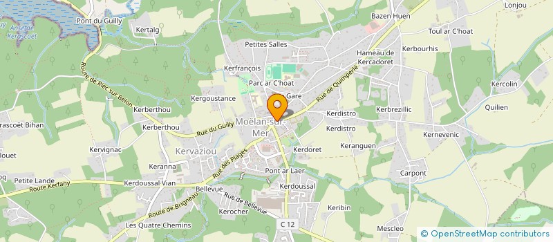 localisation de l'entreprise RIVIERA BREIZH à MOELAN-SUR-MER