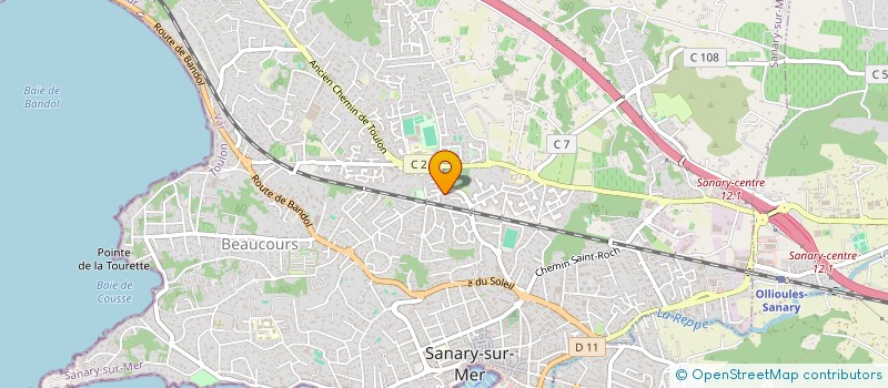 localisation de l'entreprise RIVIERA CAR WASH  SANARY-SUR-MER