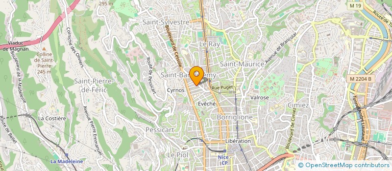 localisation de l'entreprise RIVIERA CIMIEZ à NICE